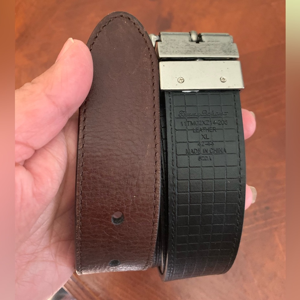 Tommy Bahama Leather Reversible Belt Mens XL Casual
